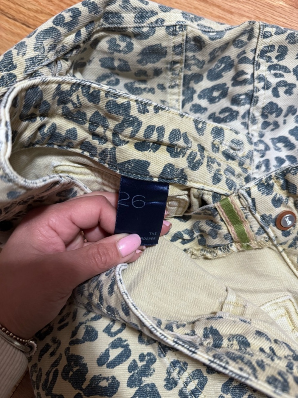 Anthropologie Pilcro leopard print jeans in the wanderer - Picture 4 of 6